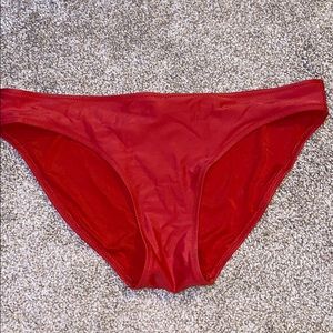 Red swimsuit bottoms